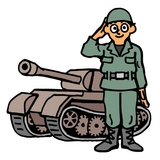 自衛隊員のイラスト